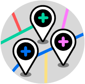 Novas estações futuras no mapa de Pinhais